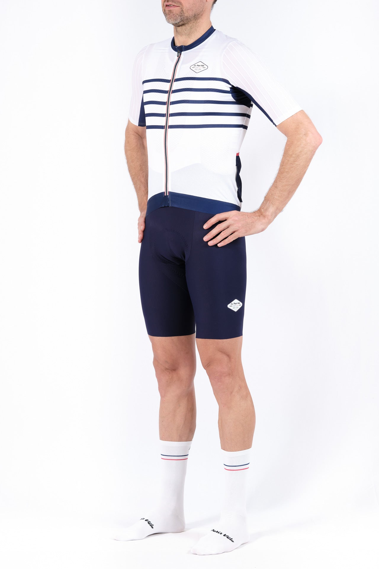 Maillot vélo blanc