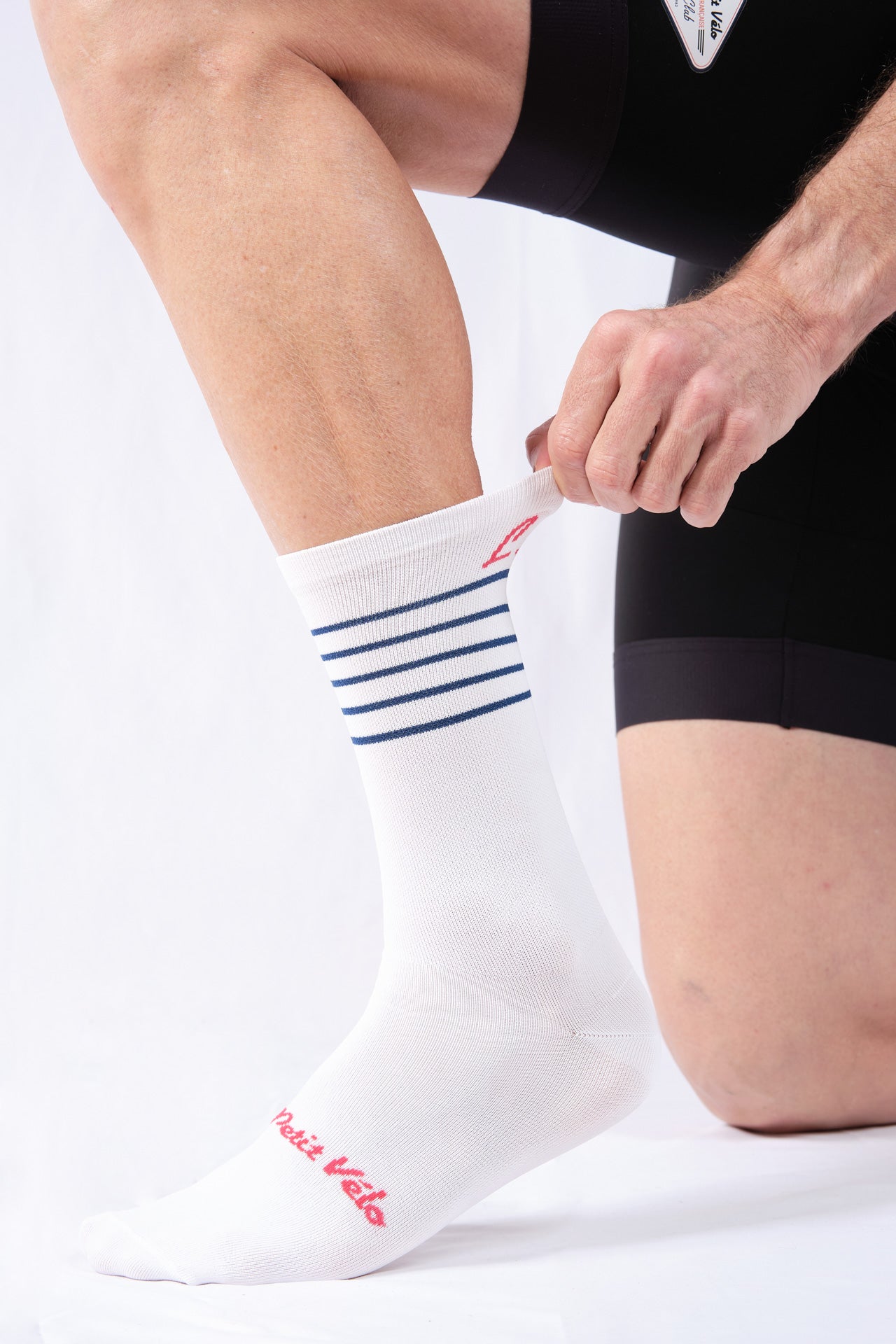 “Les marinières” cycling socks