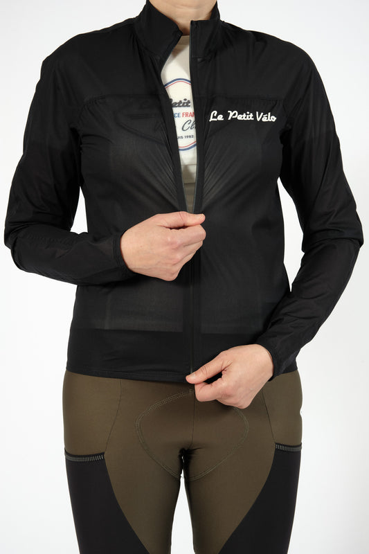 “Mlle Intempérie” long-sleeved rain jacket