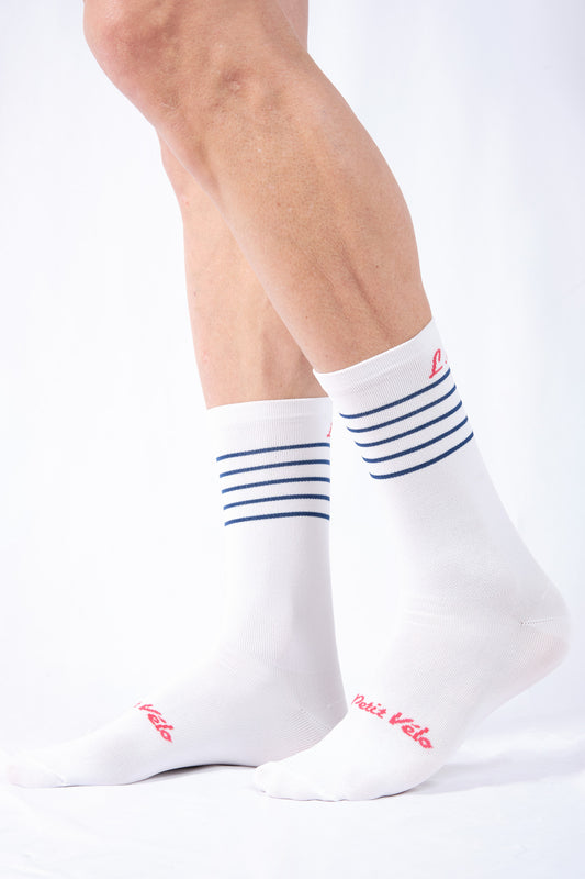 Chaussettes vélo "Les marinières"