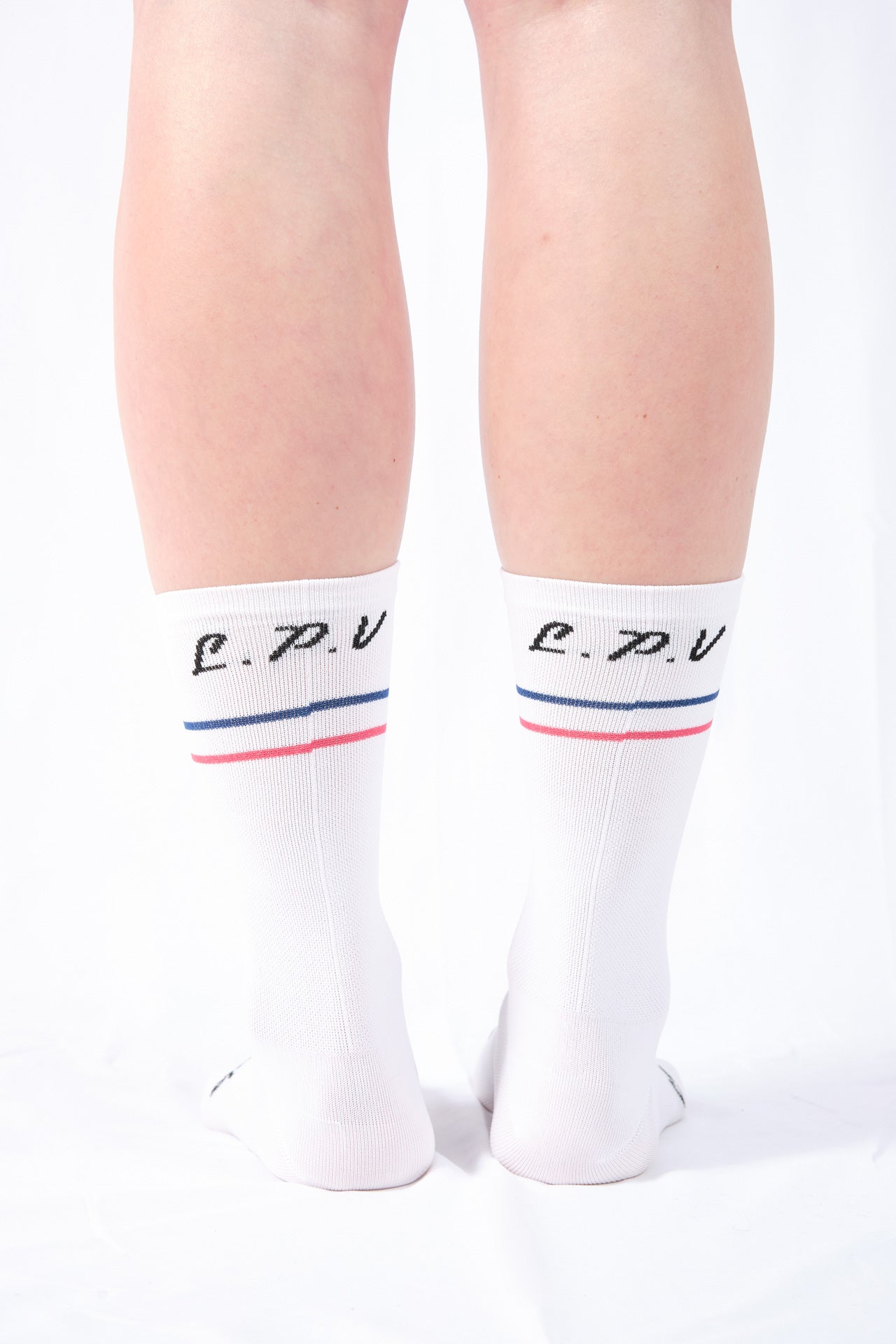 “Miss tricolor” cycling socks