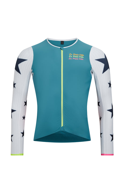 Maillot vélo fluo manches longues